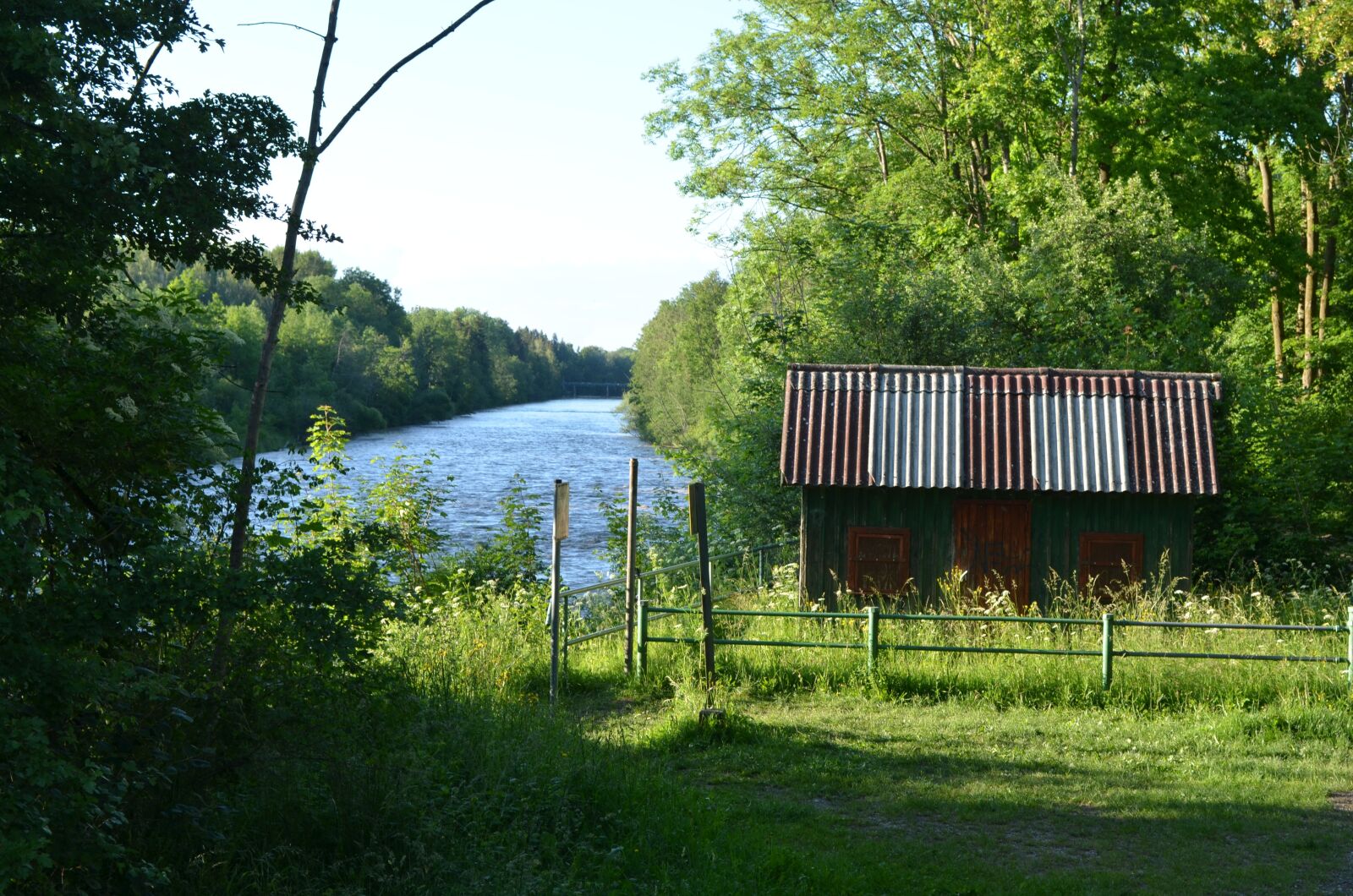 Nikon D5100 sample photo. River, hut, nature photography