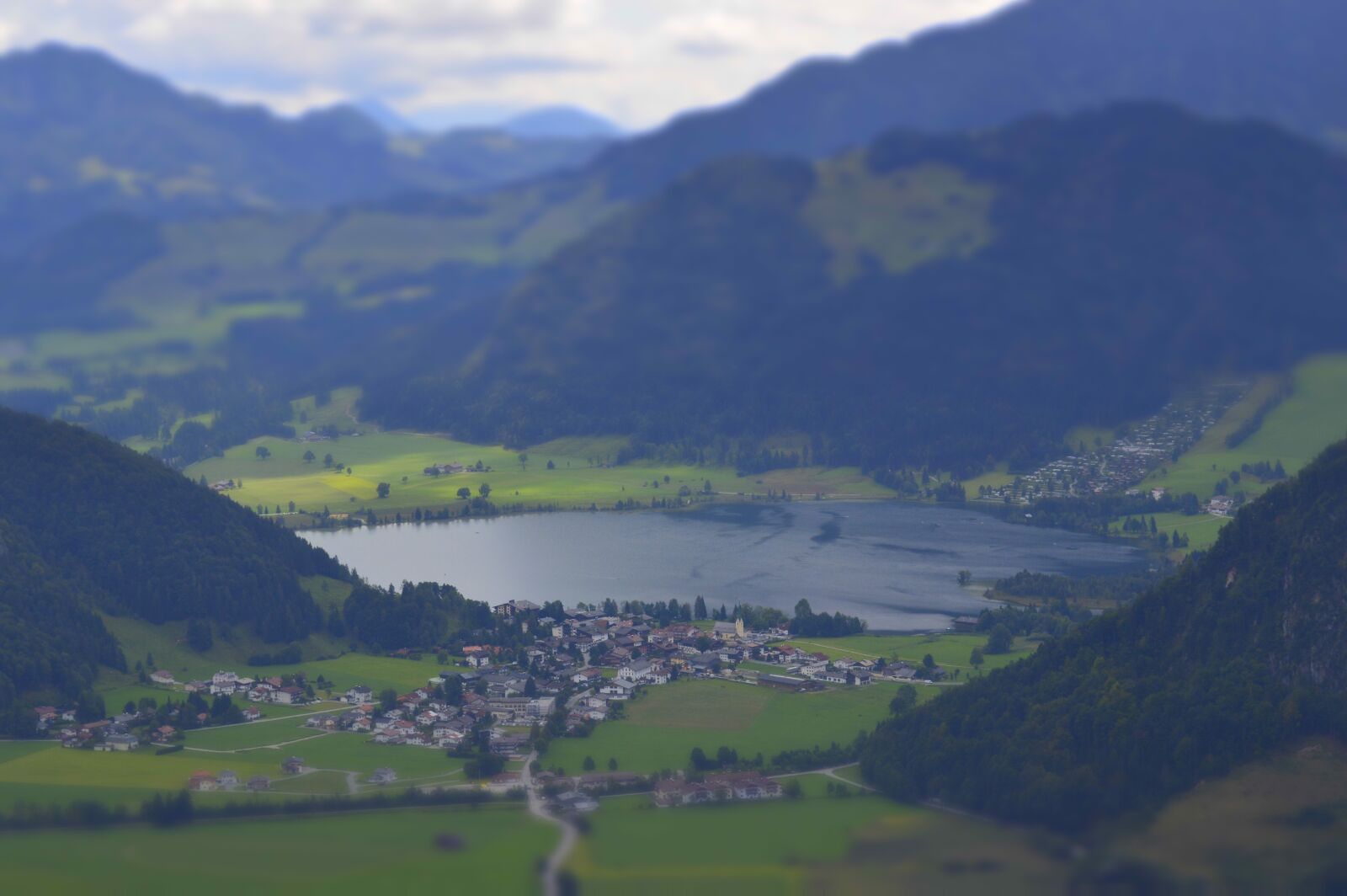 Nikon D3200 sample photo. Tilt shift, valley, lake photography