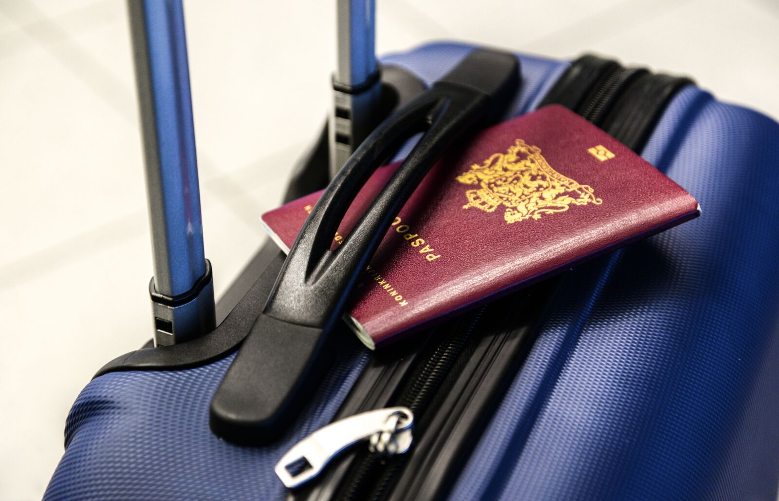 Nikon D610 sample photo. Passport, luggage, trolley photography