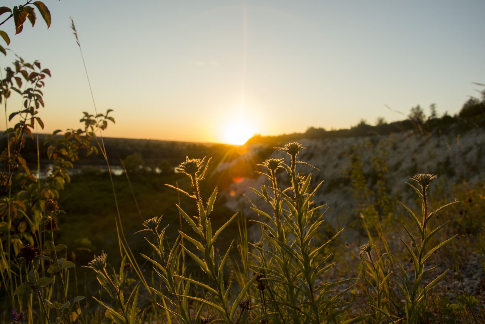Nikon D5200 sample photo. Quarry, sunset, landscape photography
