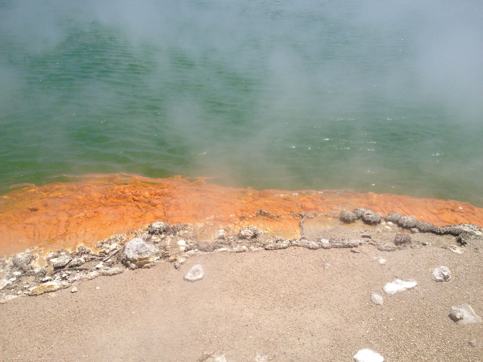 iPhone 4S back camera 4.28mm f/2.4 sample photo. Geothermal, waiotapu, volcanic photography