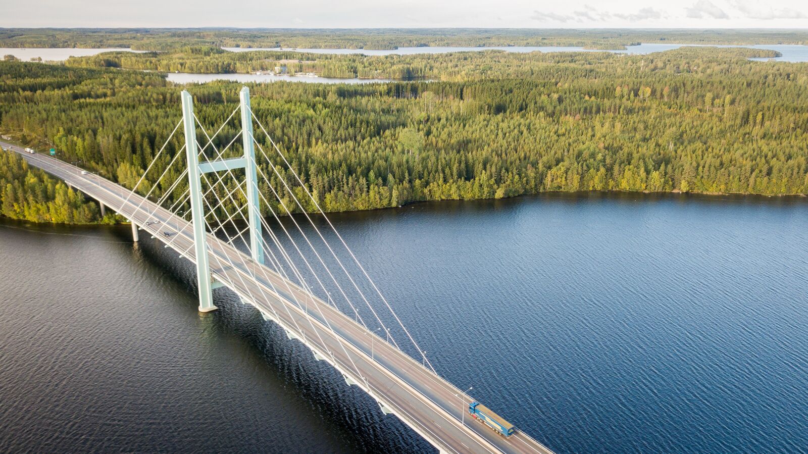 DJI FC220 sample photo. Finnish, bridge, suspension bridge photography