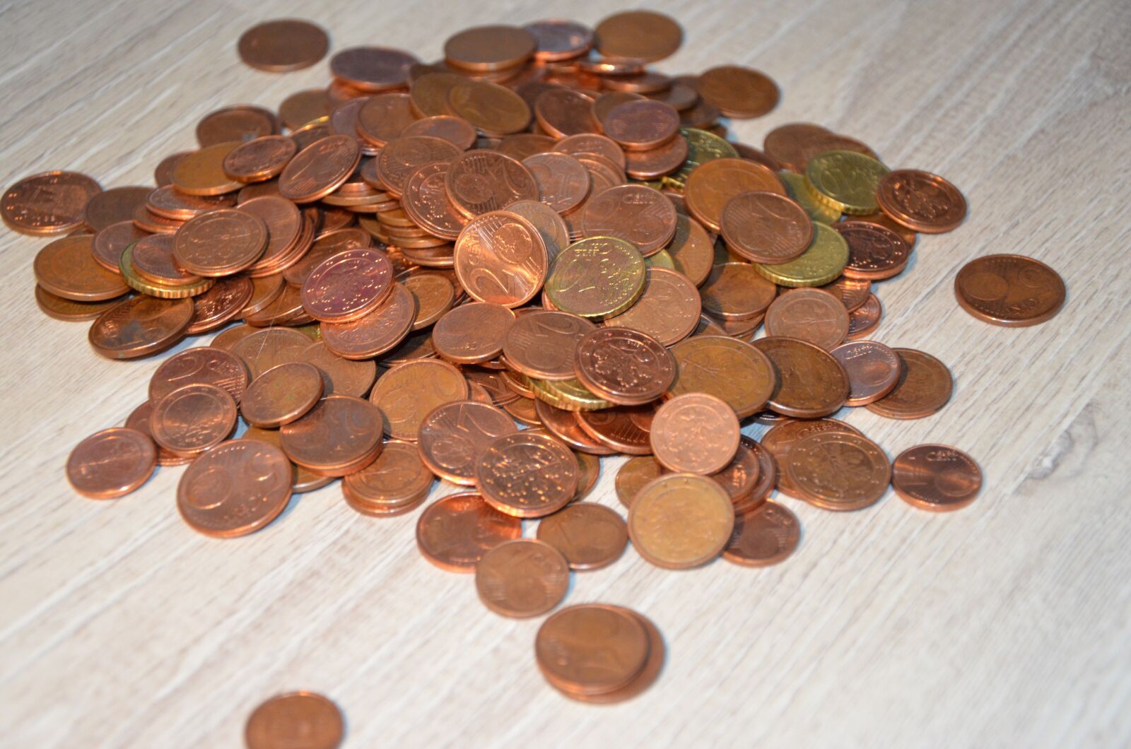 Nikon D5100 sample photo. Loose change, coins, brown photography