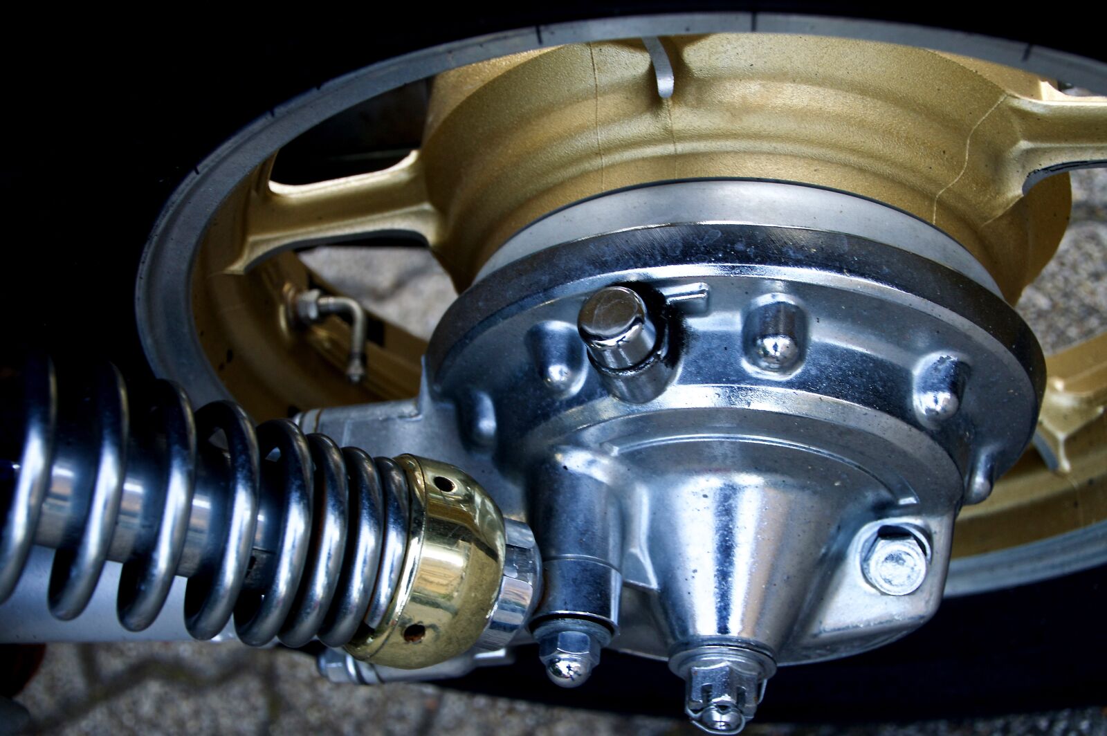 Nikon D3200 sample photo. Yamaha, motorcycle, details photography