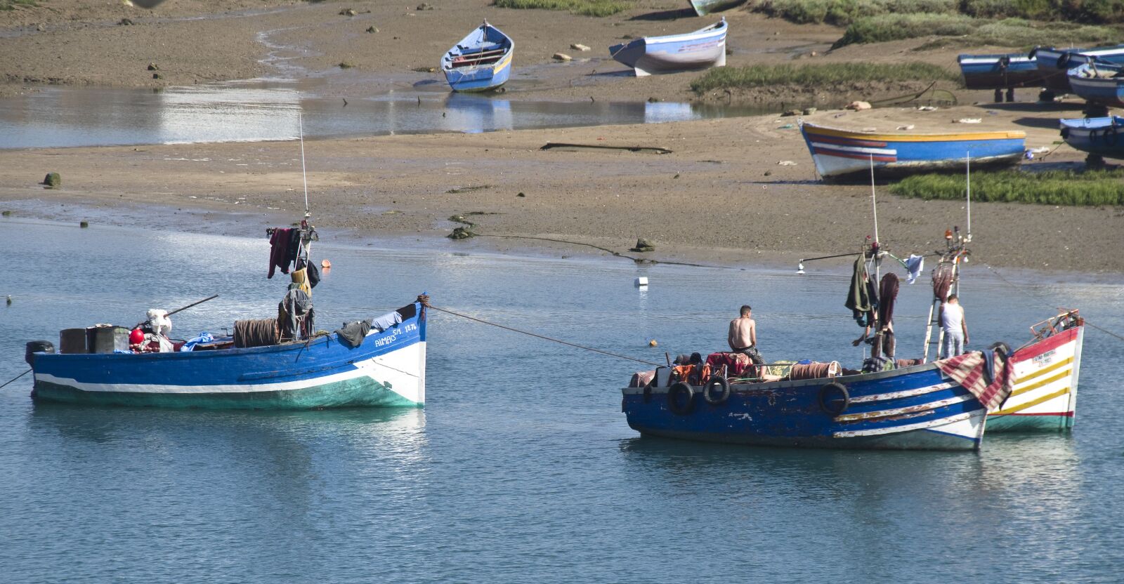 Pentax K-30 sample photo. Sea, boats, fisherman photography