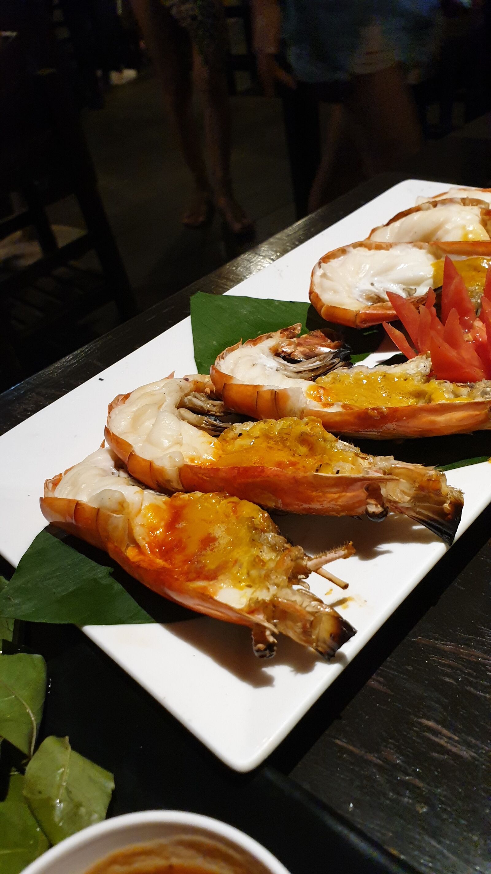 Samsung Galaxy Note9 sample photo. Grilled, river, prawn photography