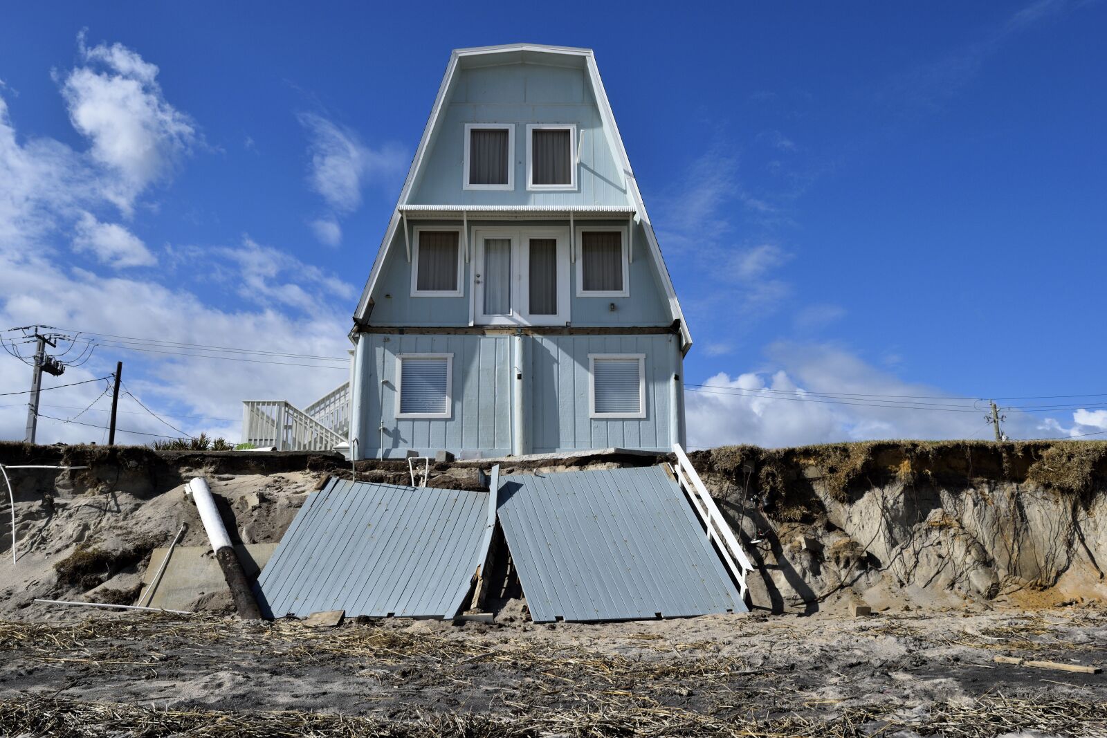 Nikon D3300 sample photo. Beach erosion, hurricane matthew photography