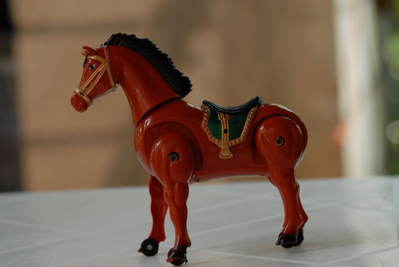 Nikon D200 sample photo. Horse, toy, child photography