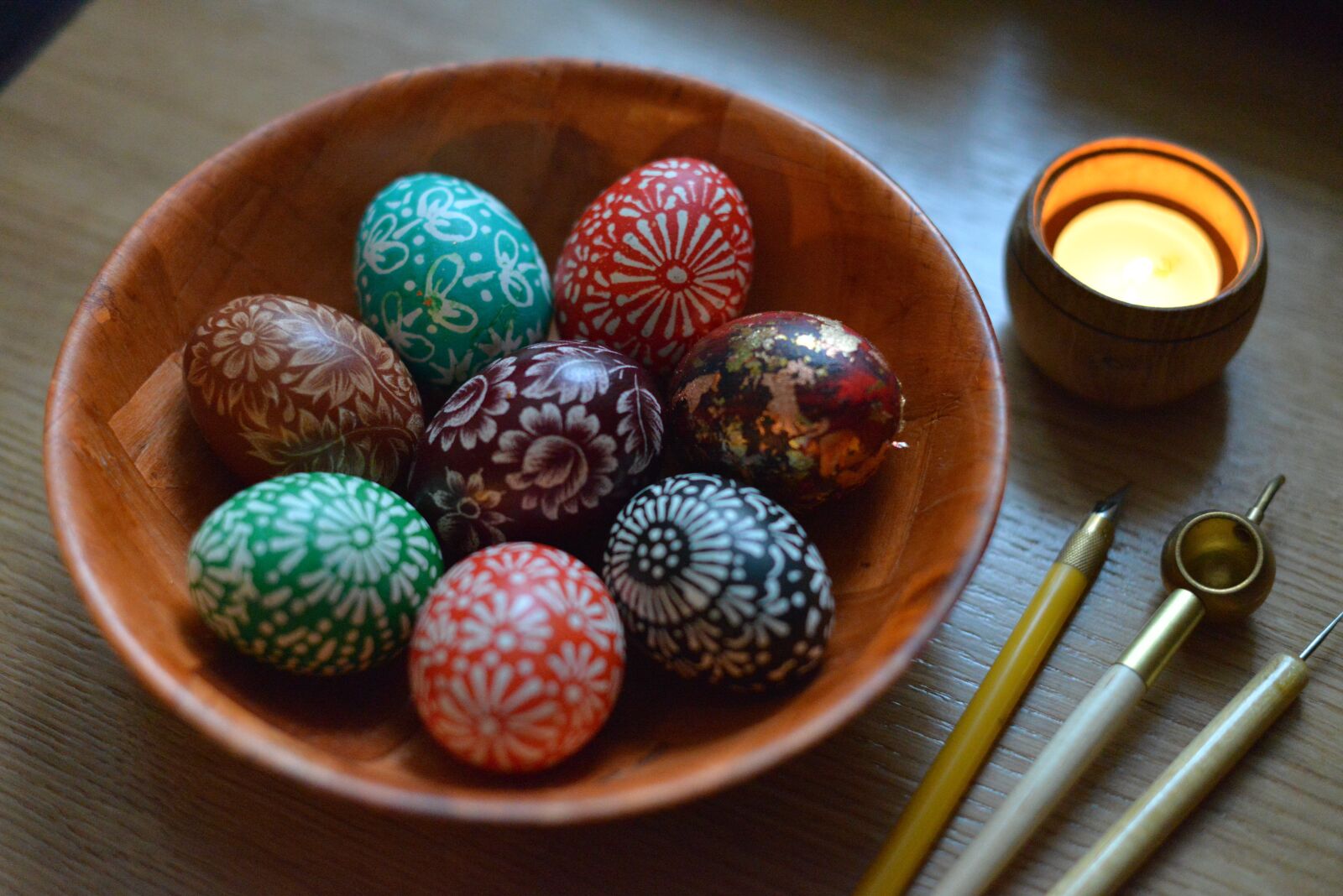Nikon D600 sample photo. Eggs, easter eggs, easter photography