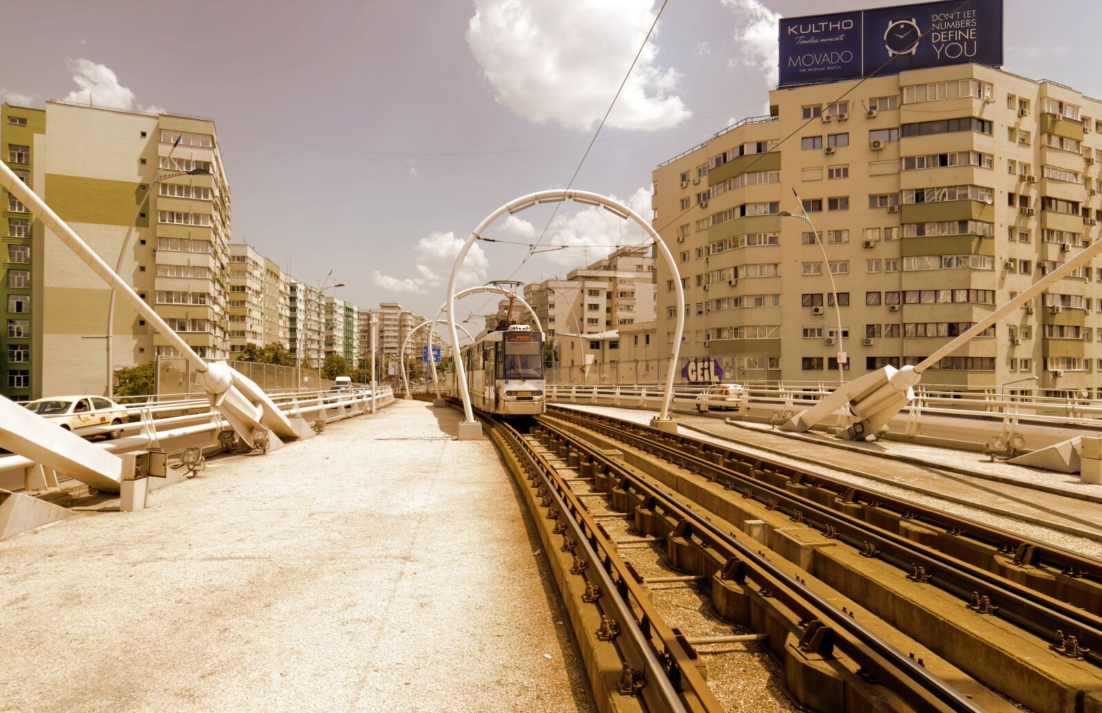 Nikon D5300 sample photo. Urban landscape, tram, lines photography