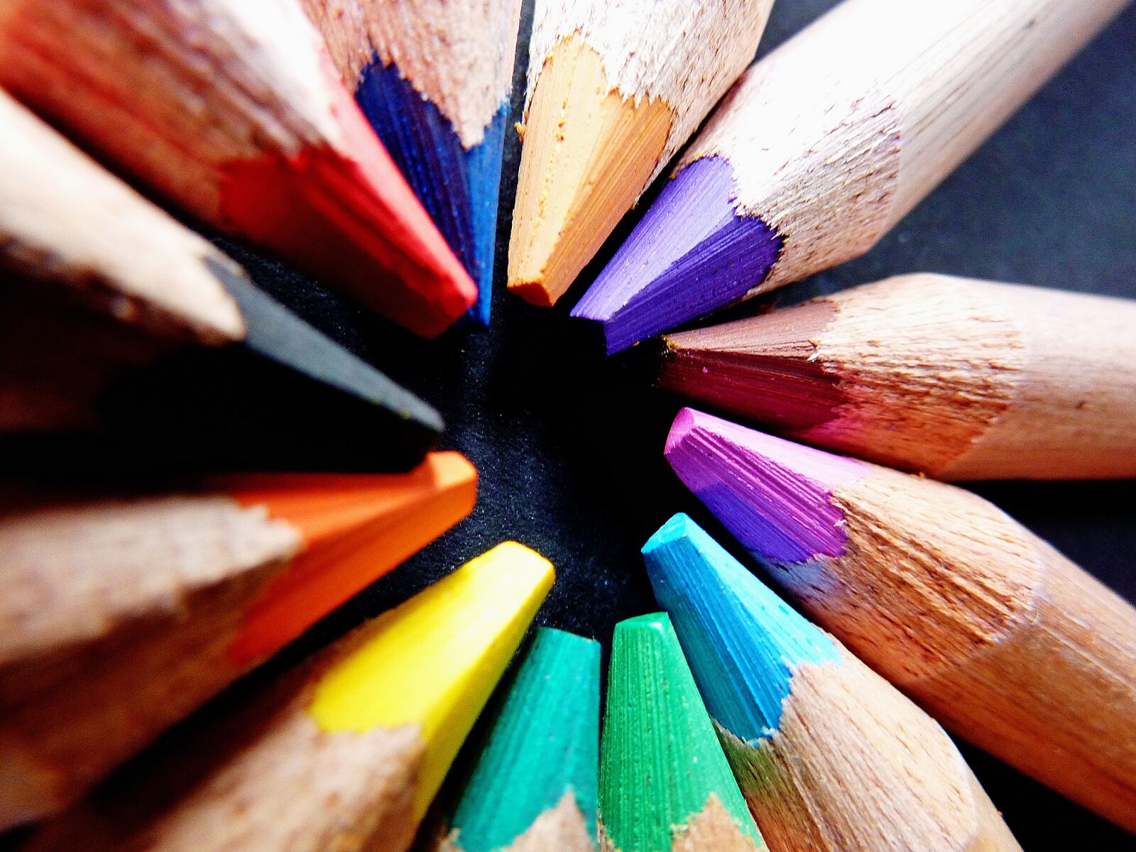 Panasonic DMC-TZ7 sample photo. Colored pencils, colorful, color photography