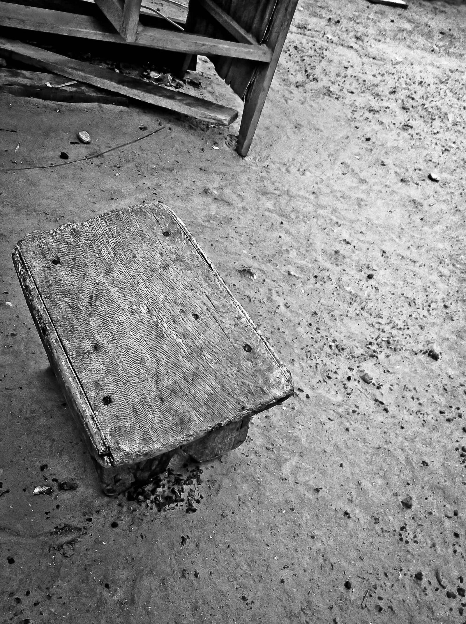 Apple iPad sample photo. Stool, seat, wooden photography