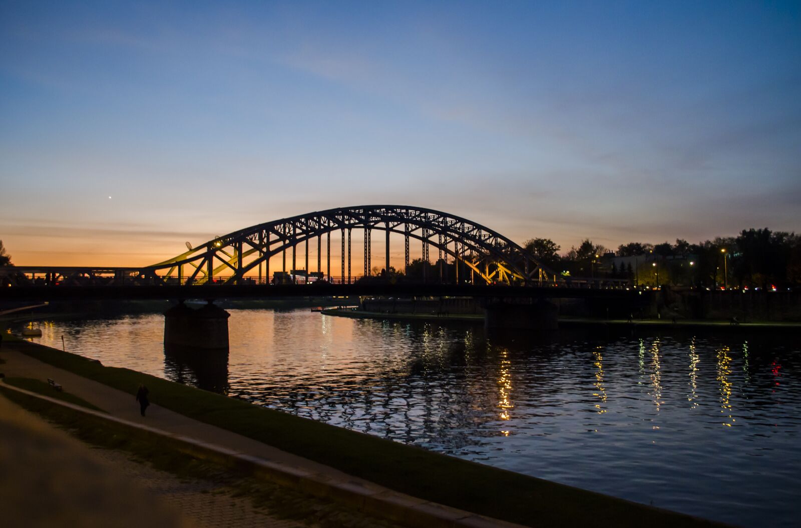 Nikon D5100 sample photo. Kraków, bridge, river photography