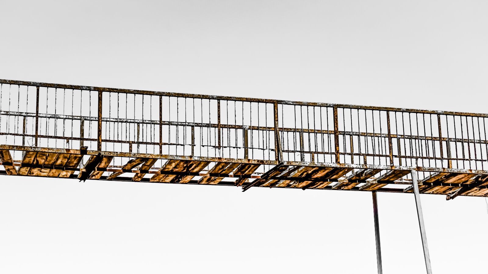 Nikon D3300 sample photo. Bridge, rusty, destroyed photography