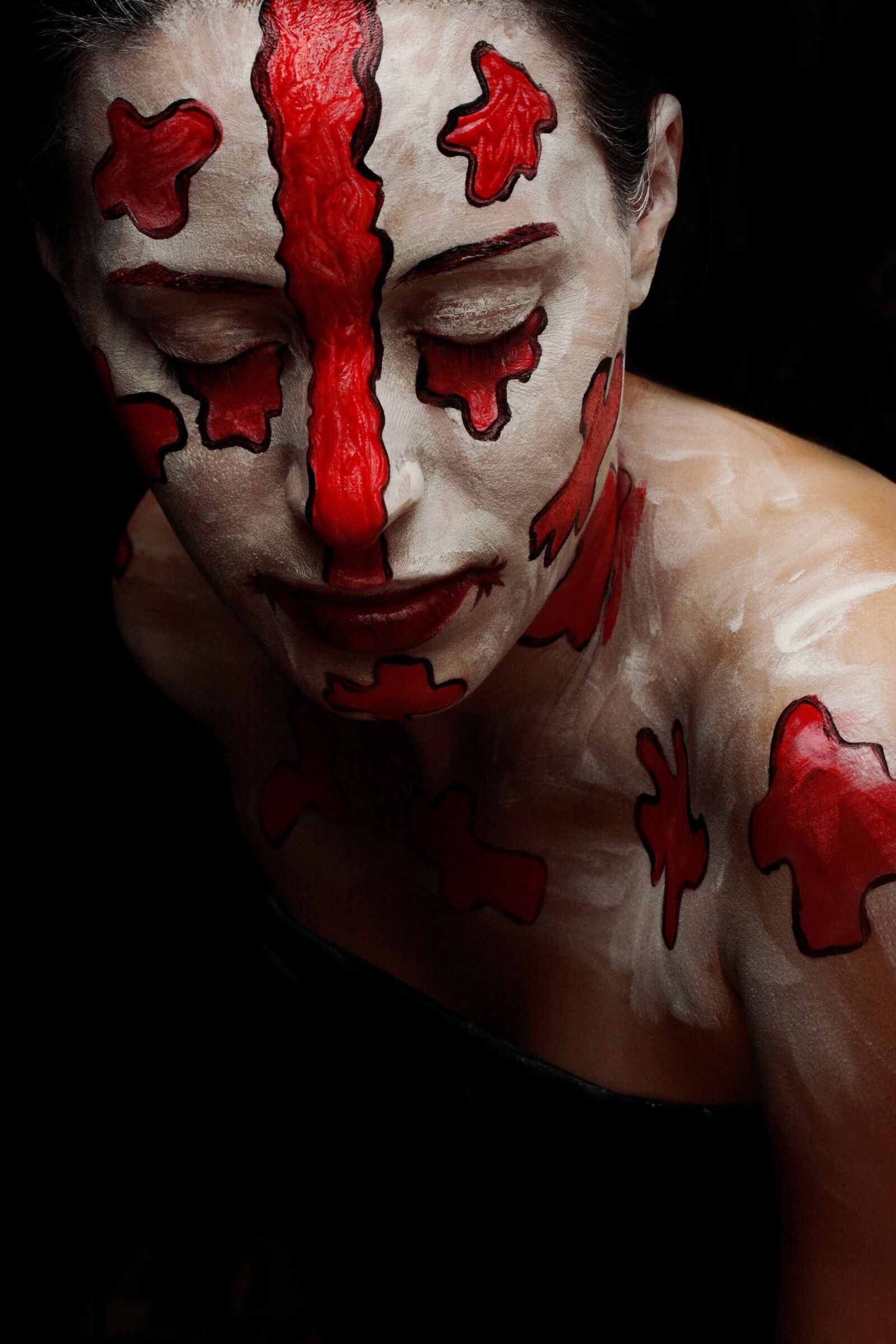 Canon EOS 40D sample photo. Paint, make-up, woman photography
