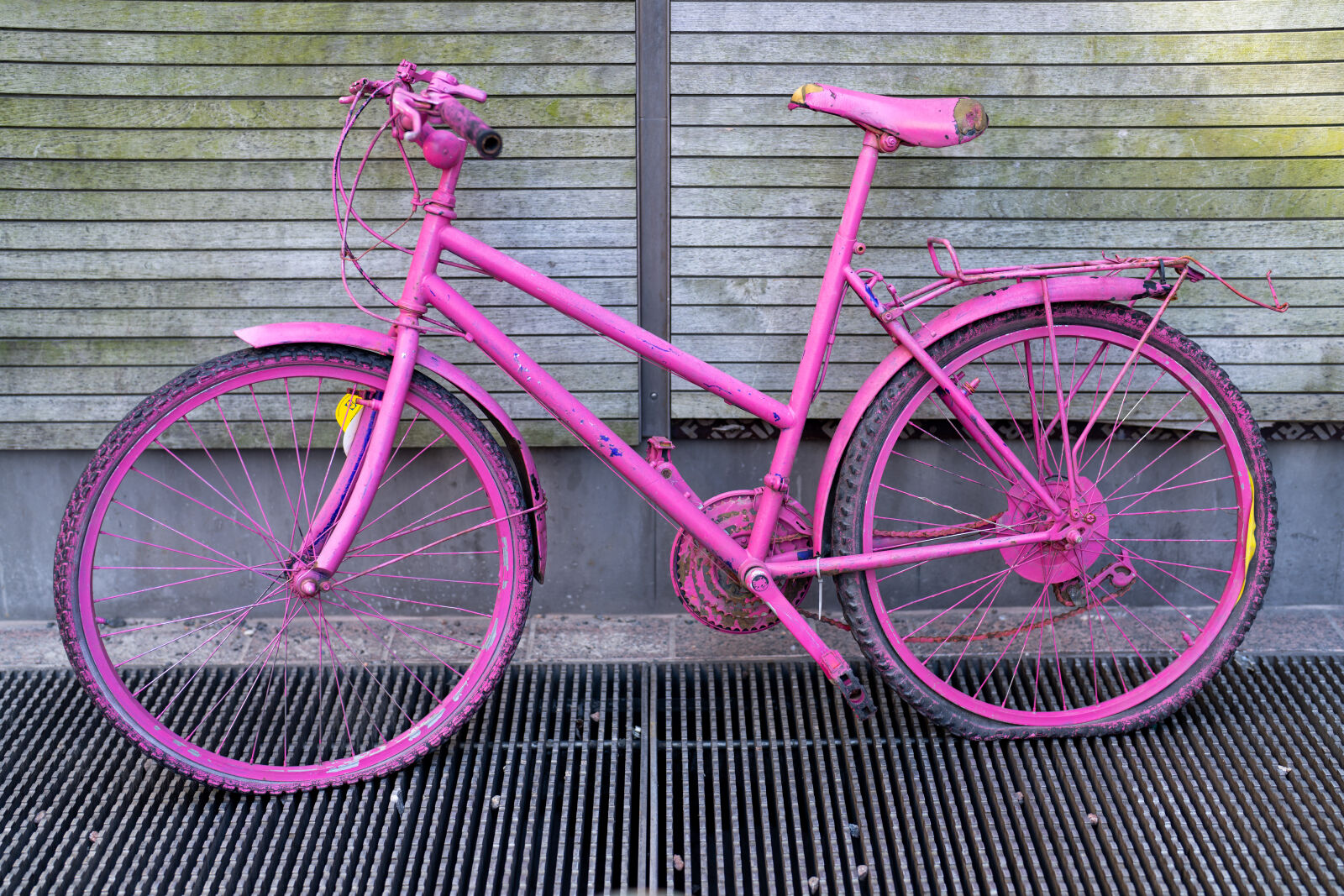 Sony FE 50mm F1.2 GM sample photo. Pink bicycle photography