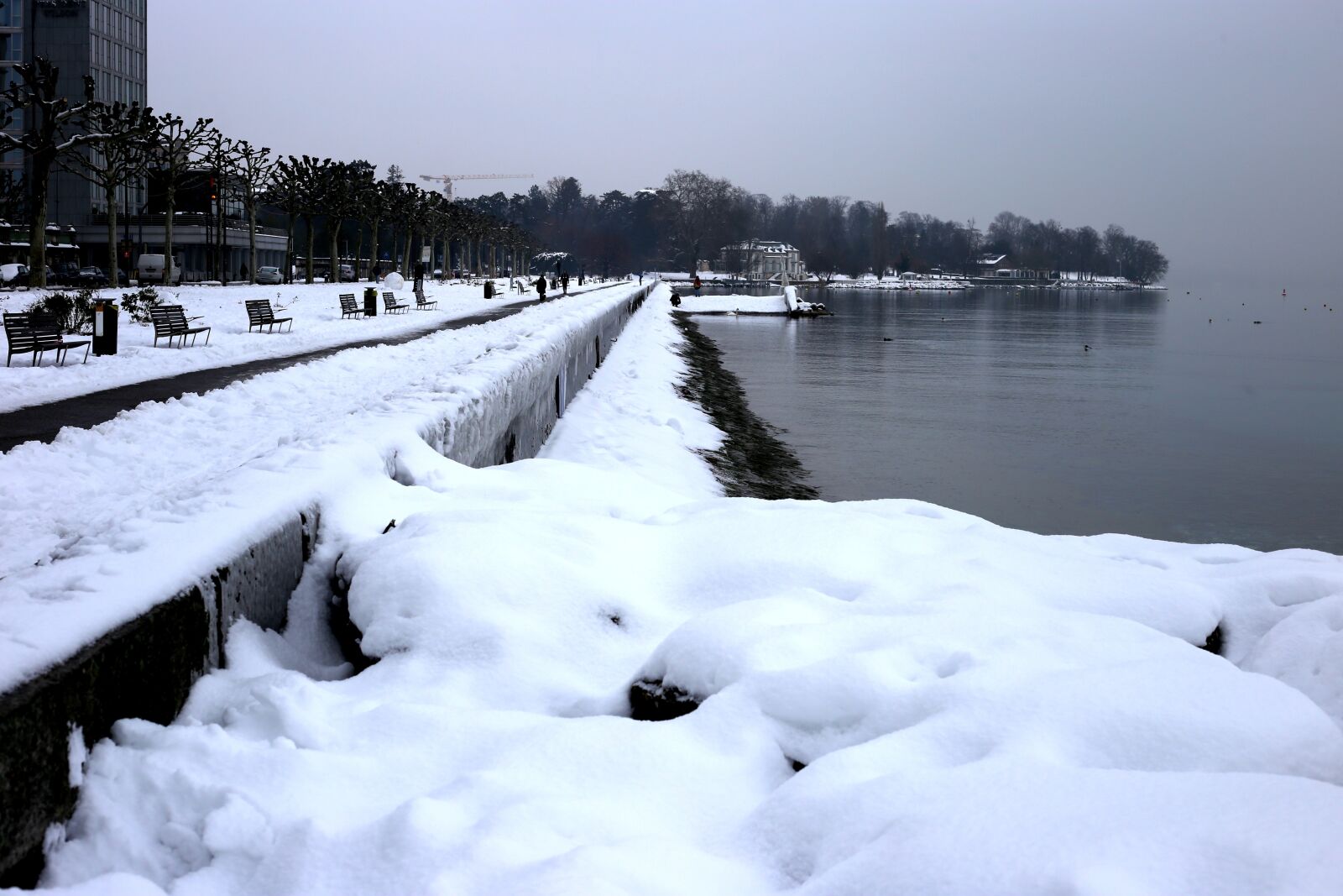 Canon EOS 6D + Canon EF 50mm F1.8 STM sample photo. Snow, winter, water photography