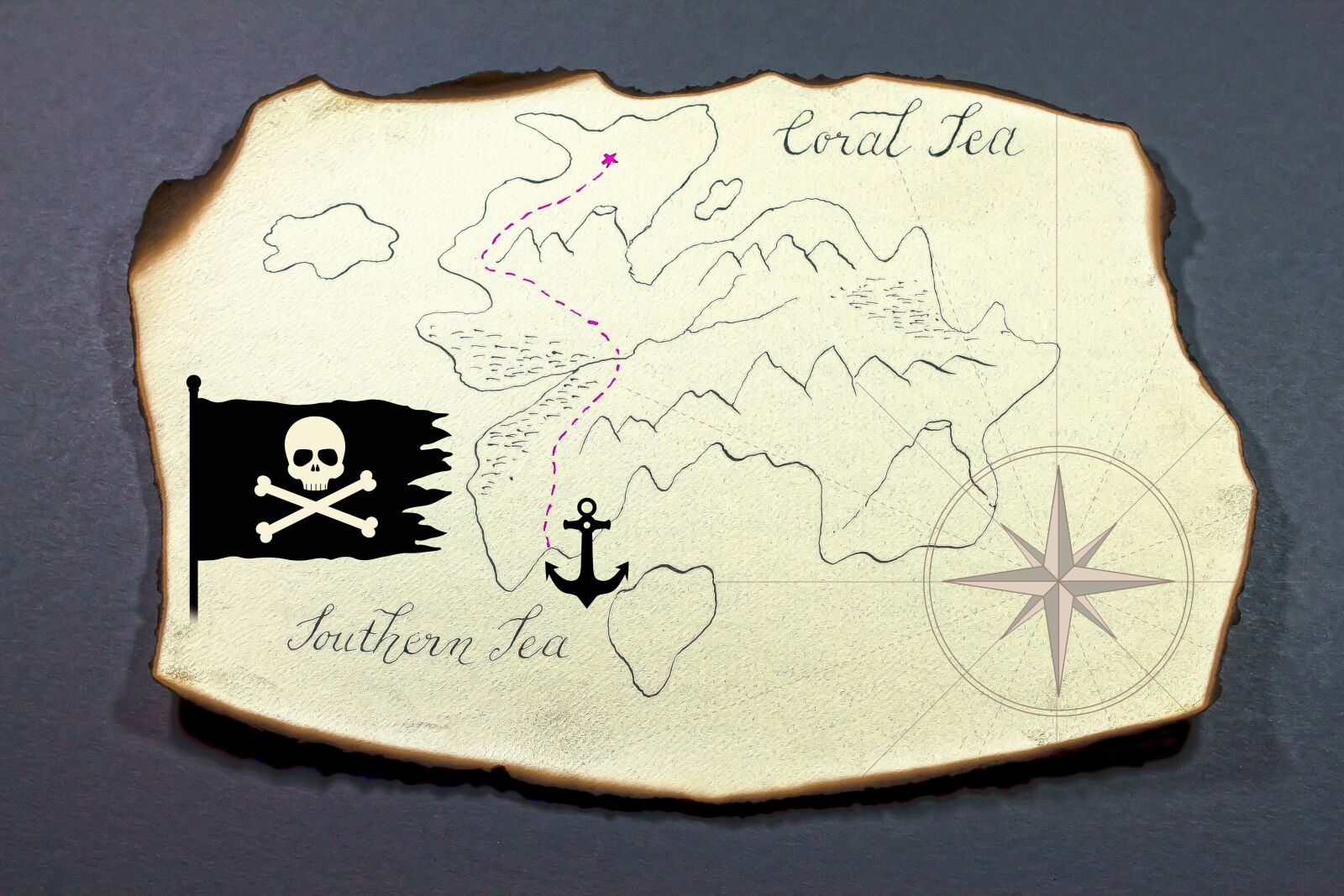 Canon EOS 1300D (EOS Rebel T6 / EOS Kiss X80) sample photo. Treasure map, island, map photography