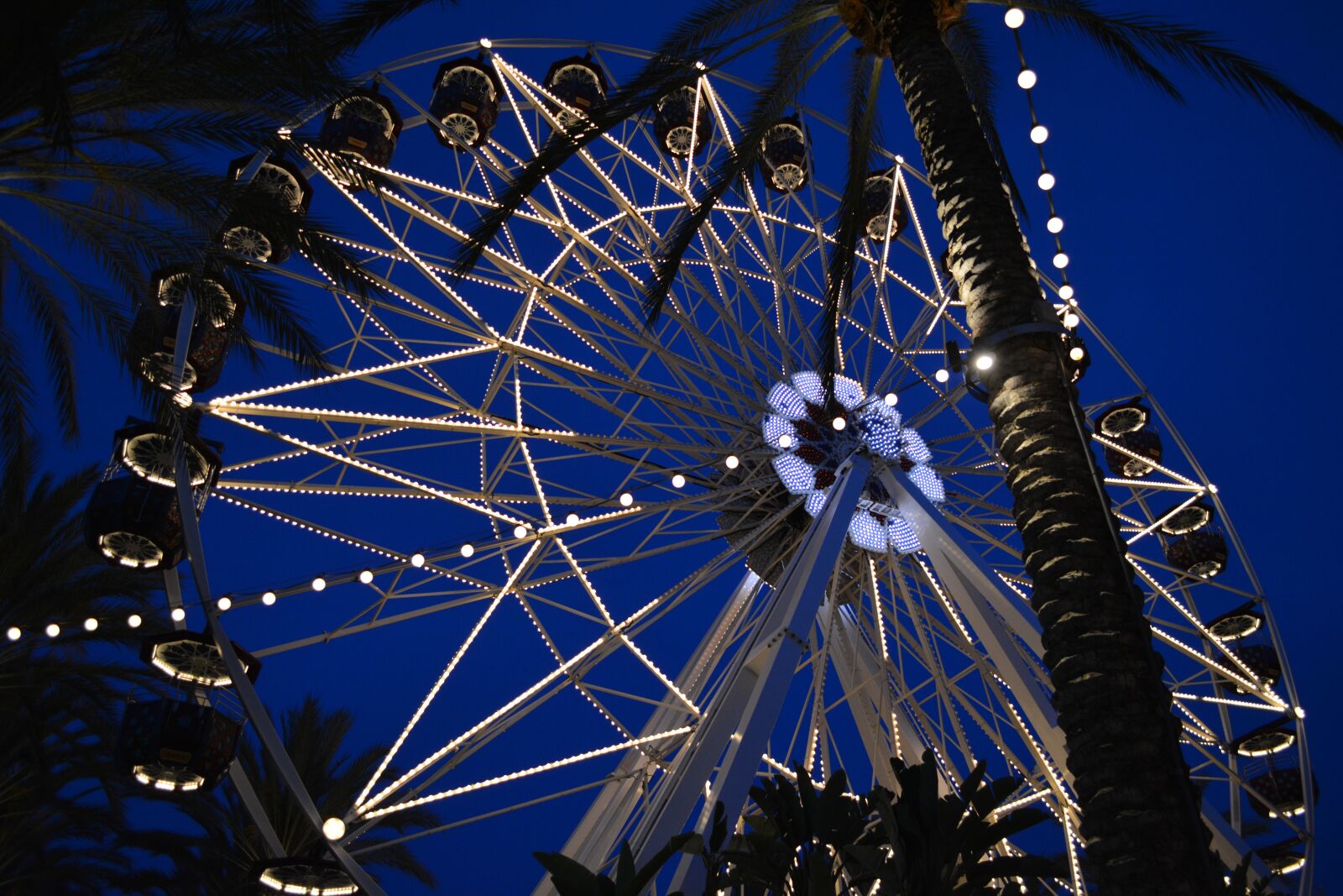 Nikon D5200 sample photo. Ferris wheel, night, irvine photography