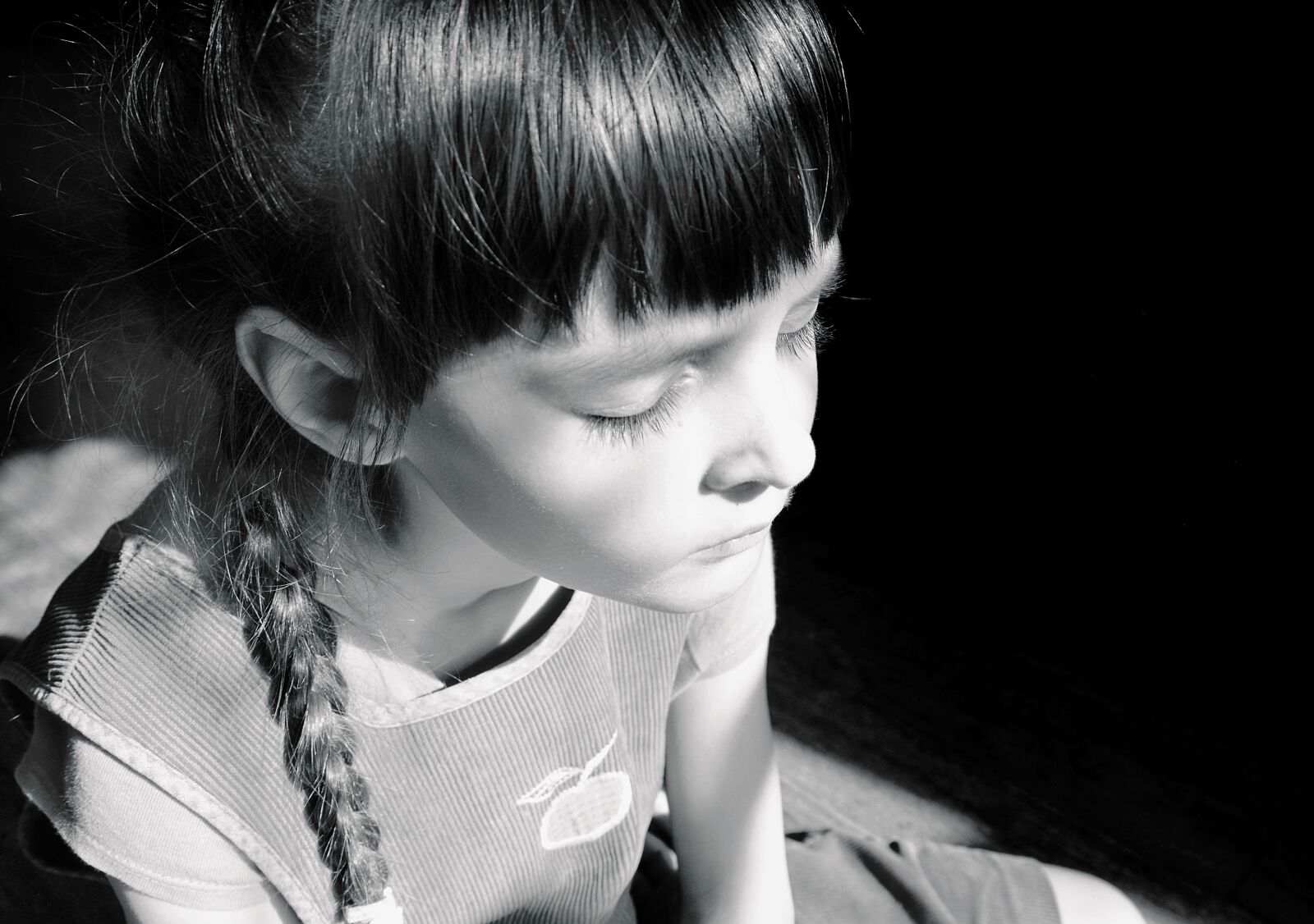 Nikon D7000 sample photo. Black and white, girl photography