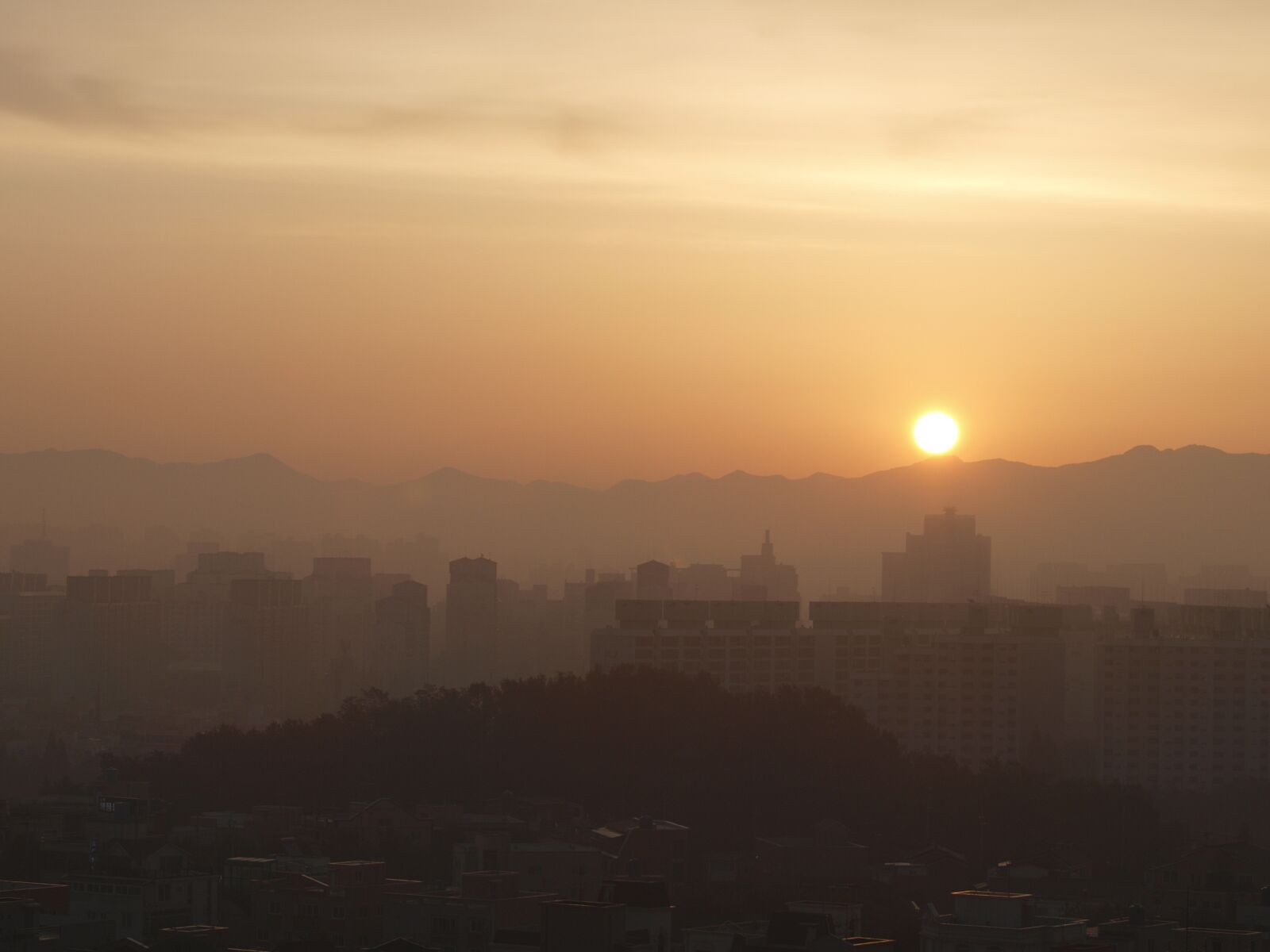 Olympus E-420 (EVOLT E-420) sample photo. The same evening sky photography
