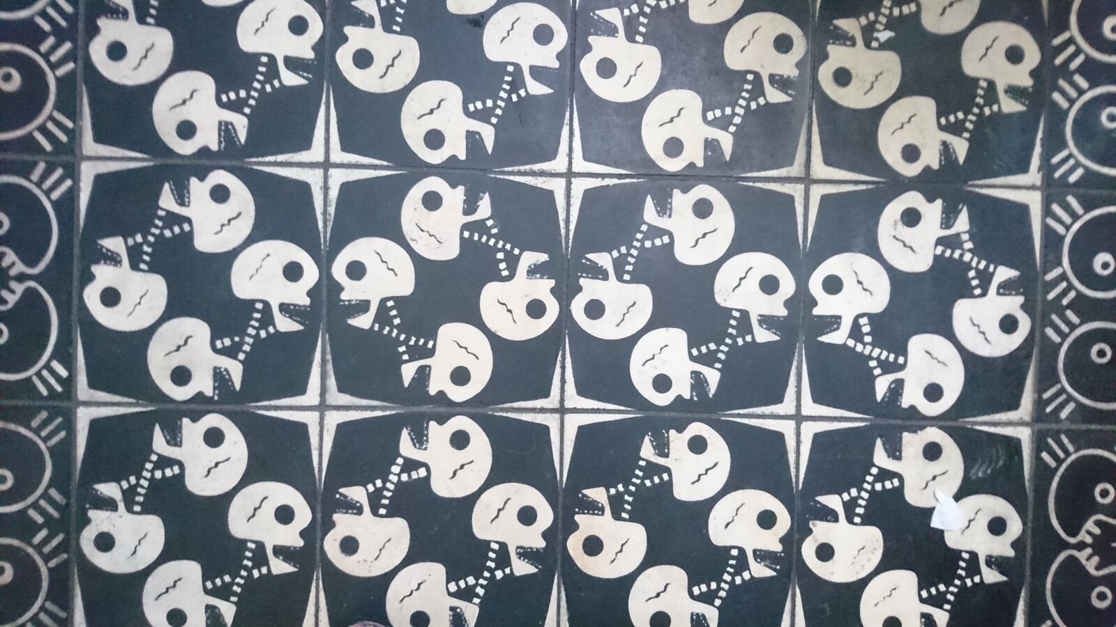 Sony Xperia Z5 sample photo. Skulls, floor, decoration photography