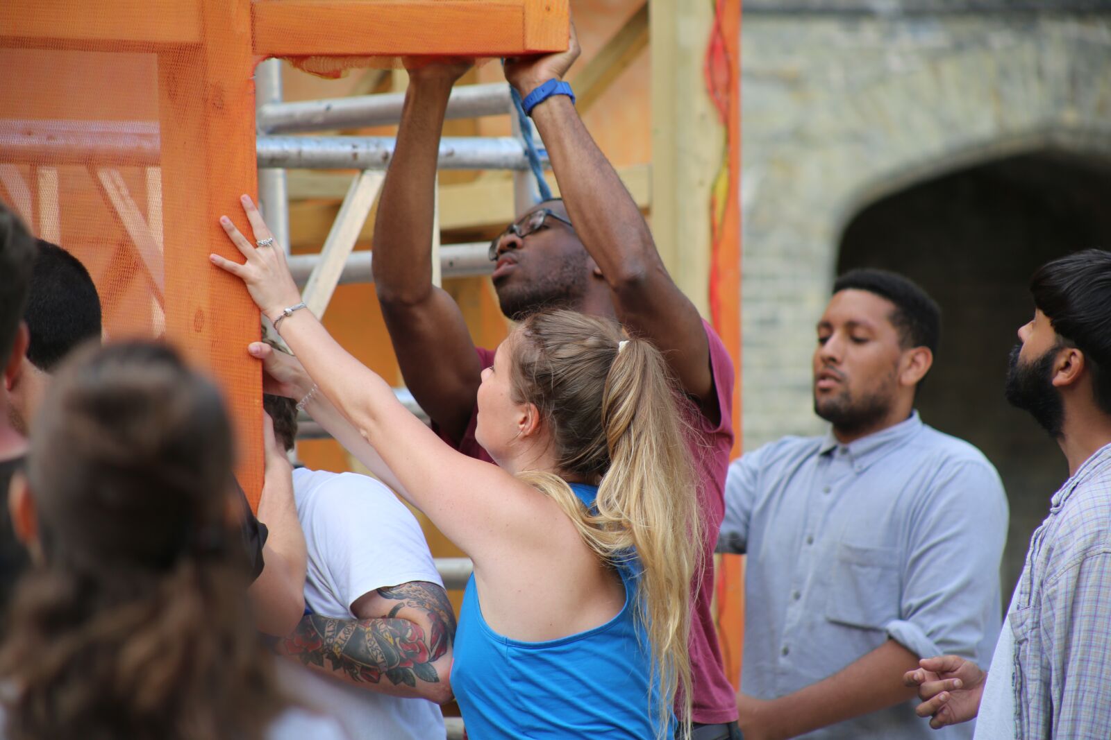 Canon EF75-300mm f/4-5.6 sample photo. Building, teamwork, architecture photography