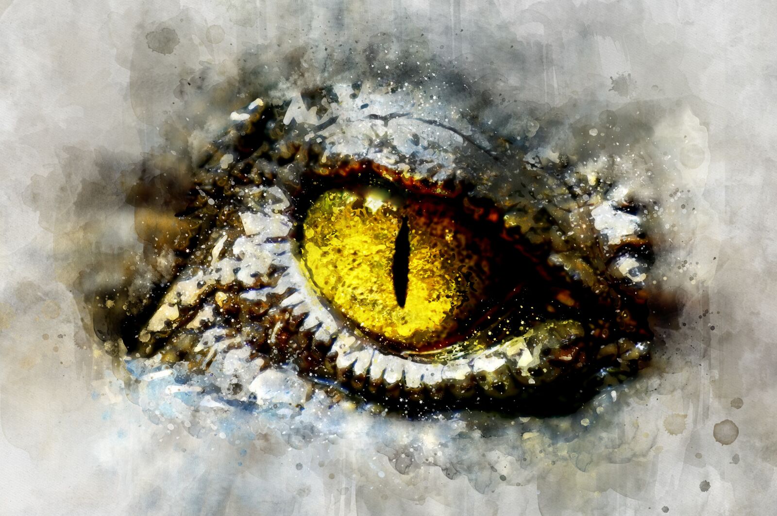 Nikon D300 sample photo. Alien, crocodile, eye photography