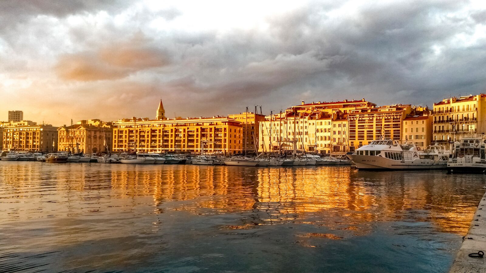 ASUS ZenFone Max (ZC550KL) sample photo. Marseille, harbor, sunset photography