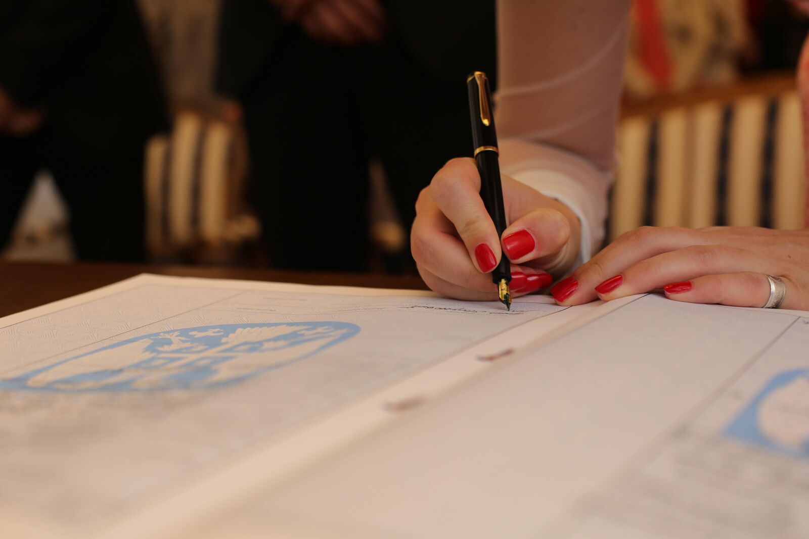 Canon EOS 5D Mark III sample photo. Document, marriage, pencil, sign photography