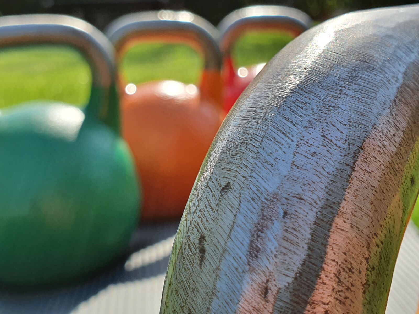 Samsung SM-G973F sample photo. Kettlebell, workout, crossfit photography