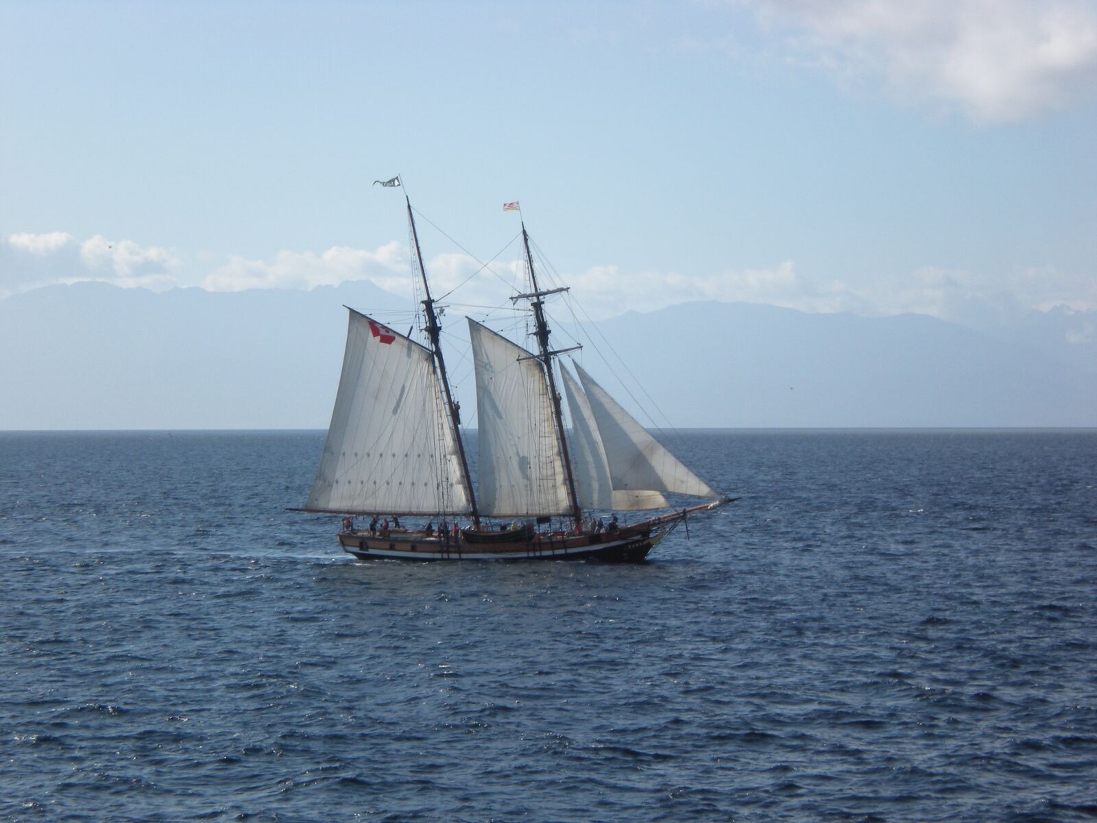 Nikon Coolpix S210 sample photo. Schooner, sailing, sea photography