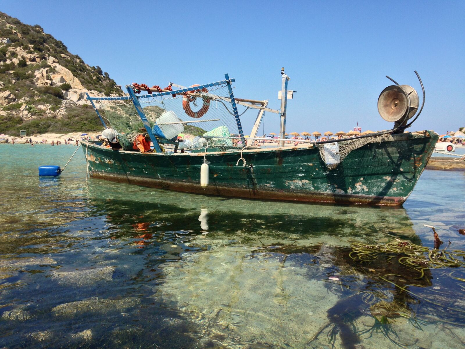 Apple iPhone 5 sample photo. Fishing boat, wooden boat photography