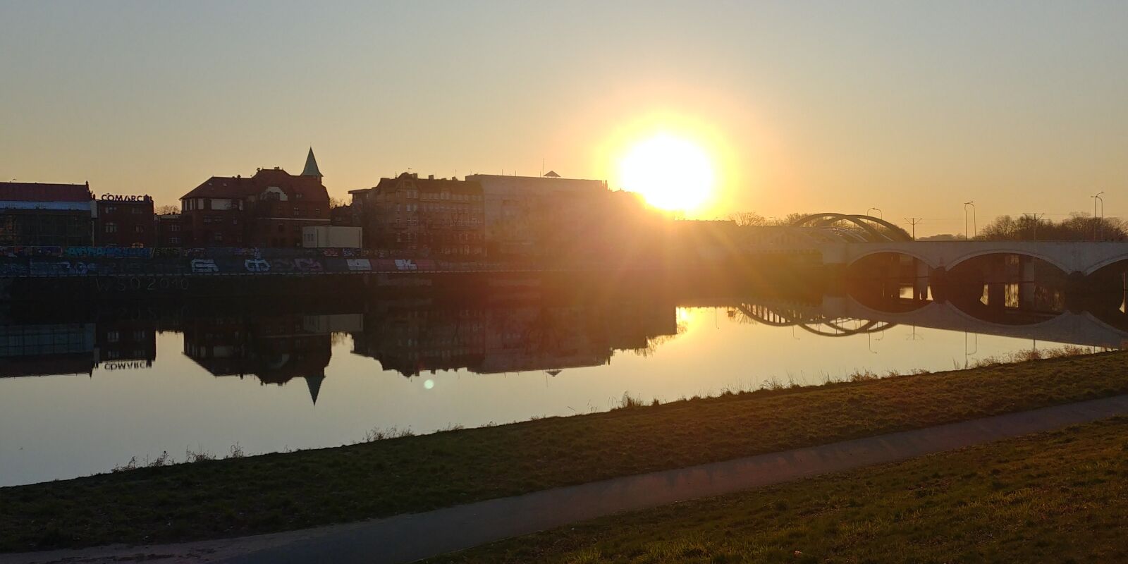 LG G6 sample photo. Wrocław, nature, river photography