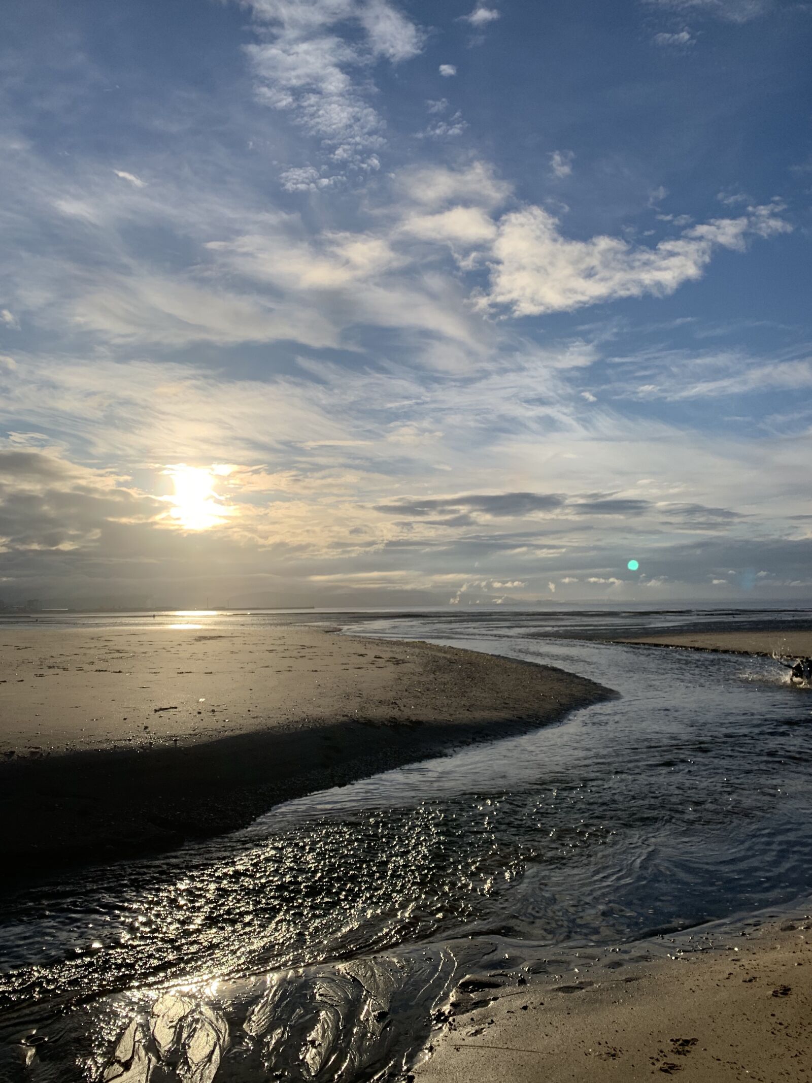 Apple iPhone XS sample photo. Low tide, sunrise, beach photography