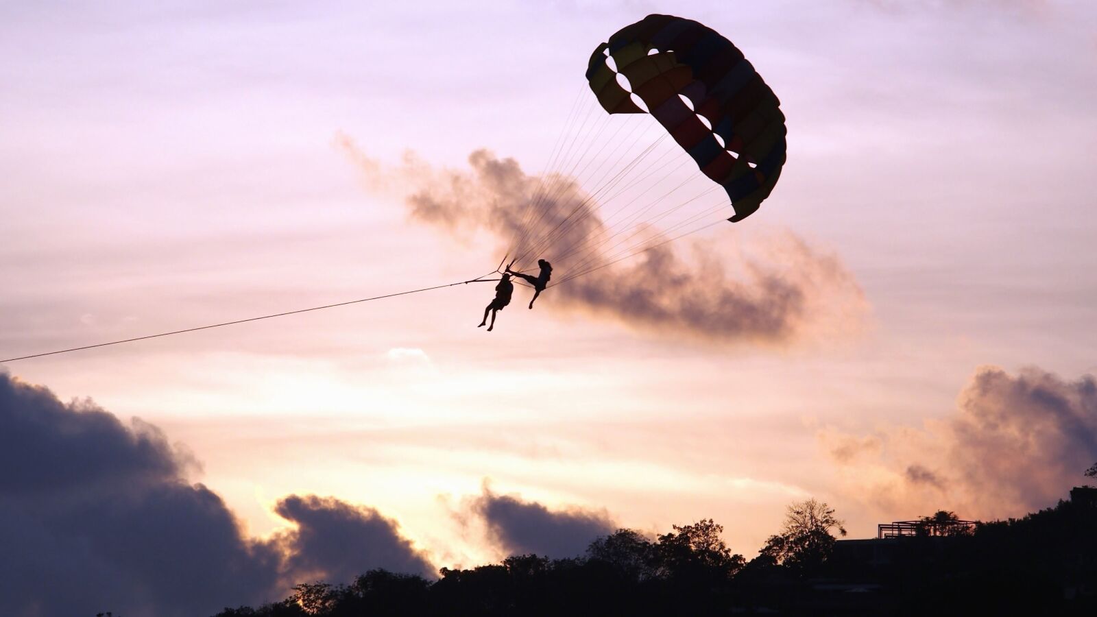 Olympus PEN E-PM2 sample photo. Parachute, fun, excitement, adventure photography
