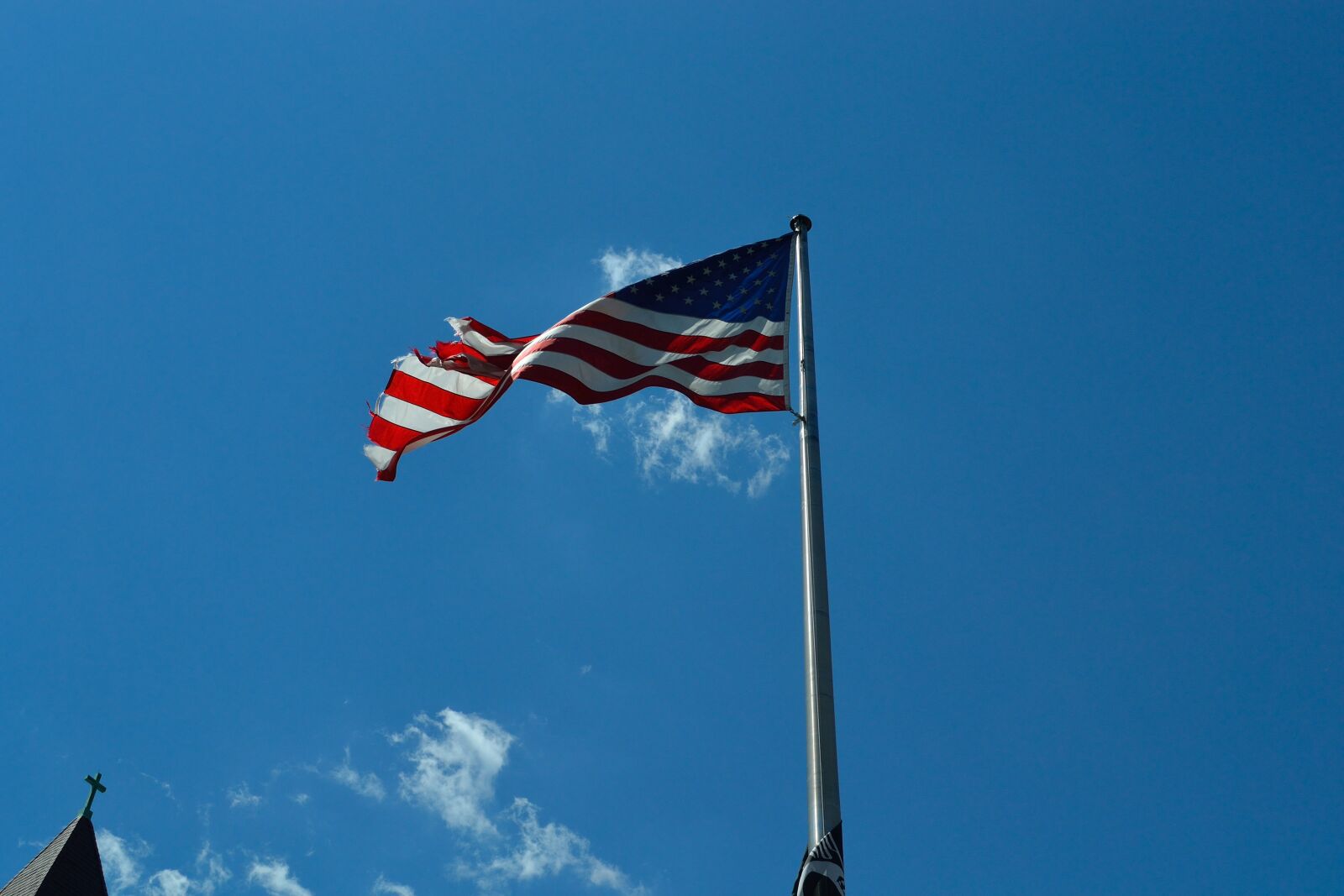 Nikon D3100 sample photo. American flag, flags, old photography