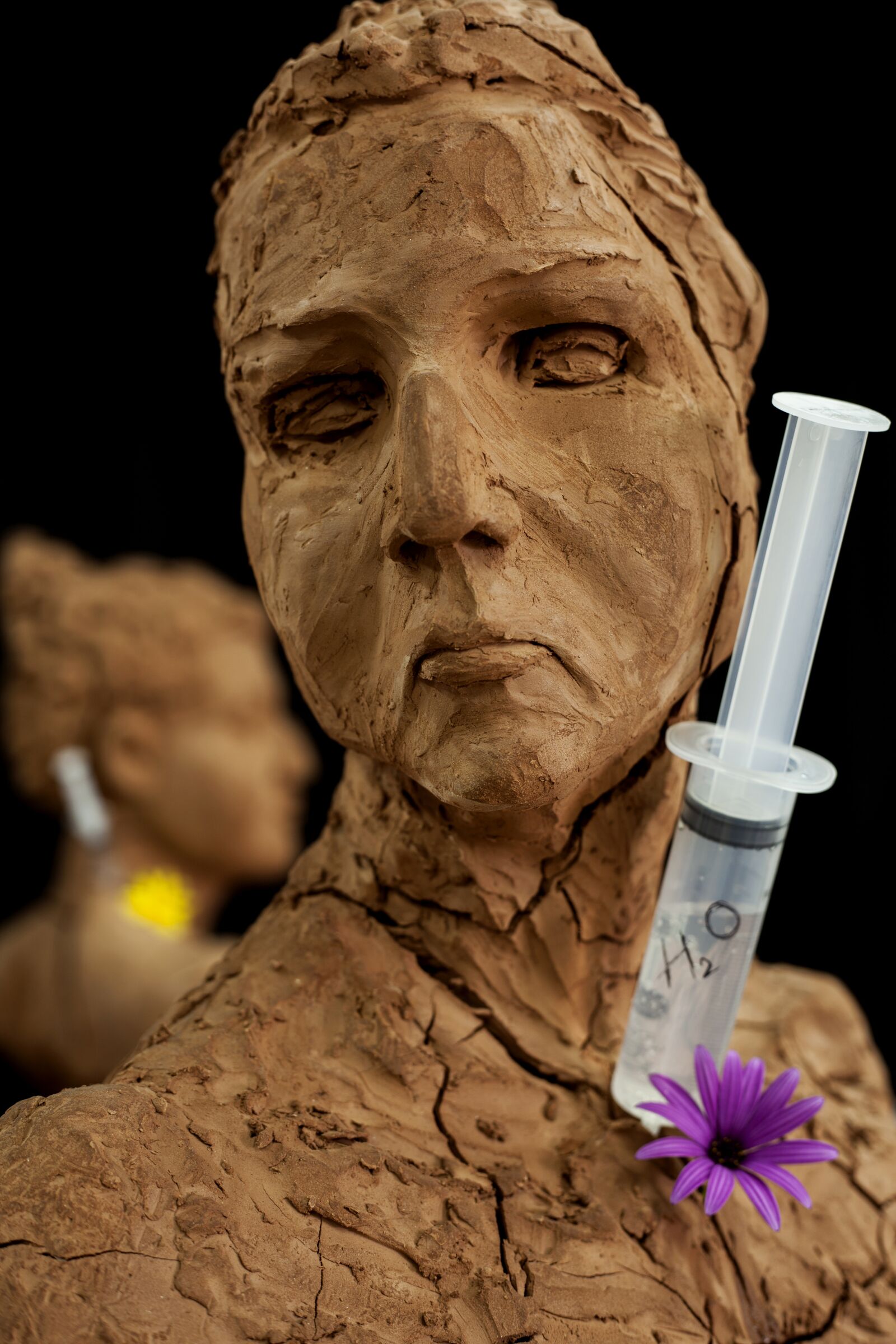 Canon EF 50mm F1.8 II sample photo. Sculpture, mud, fiction photography