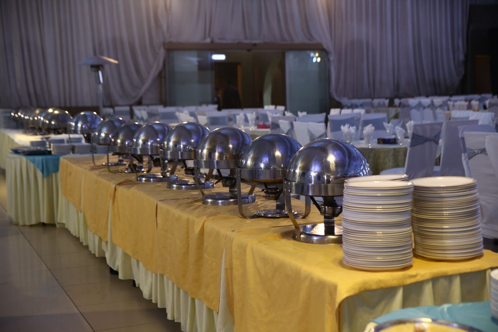 Canon EOS 6D sample photo. Banquet hall, wedding dinner photography
