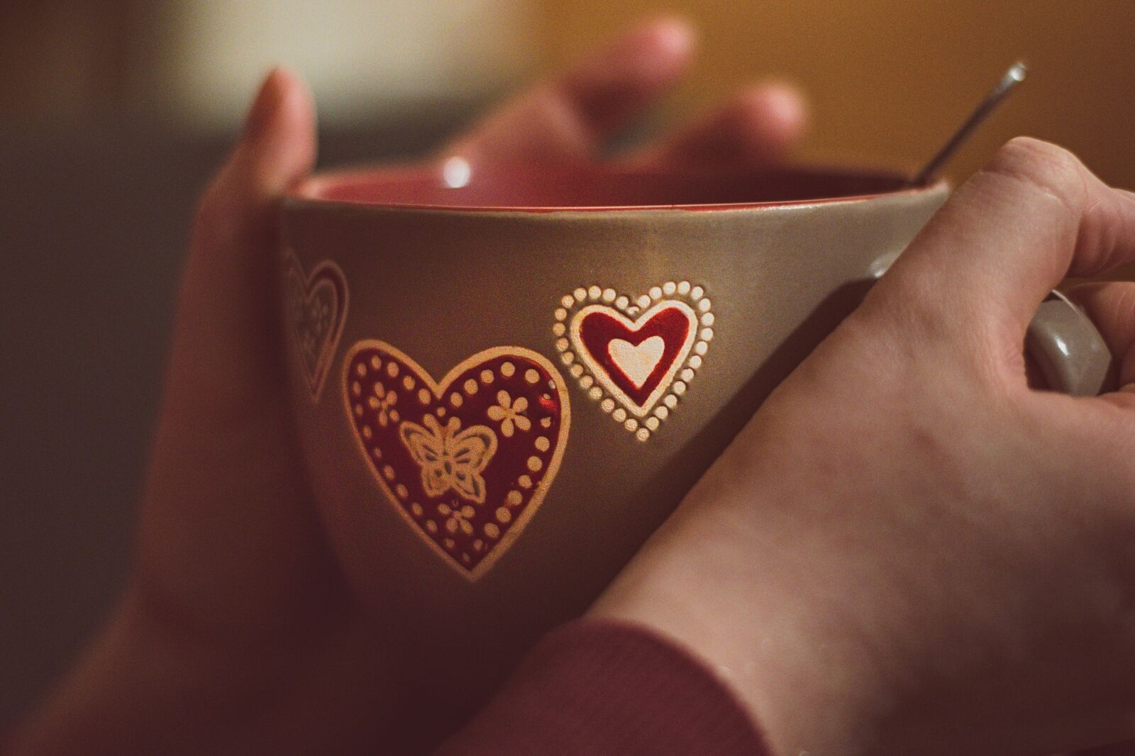 Nikon D5500 sample photo. Tea, hands, cup photography
