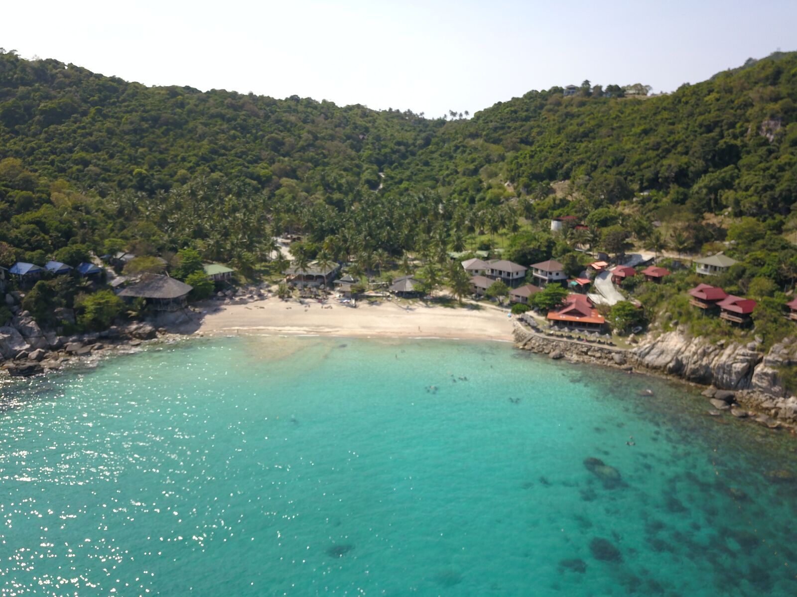 DJI FC220 sample photo. Beach, koh phangan, relax photography