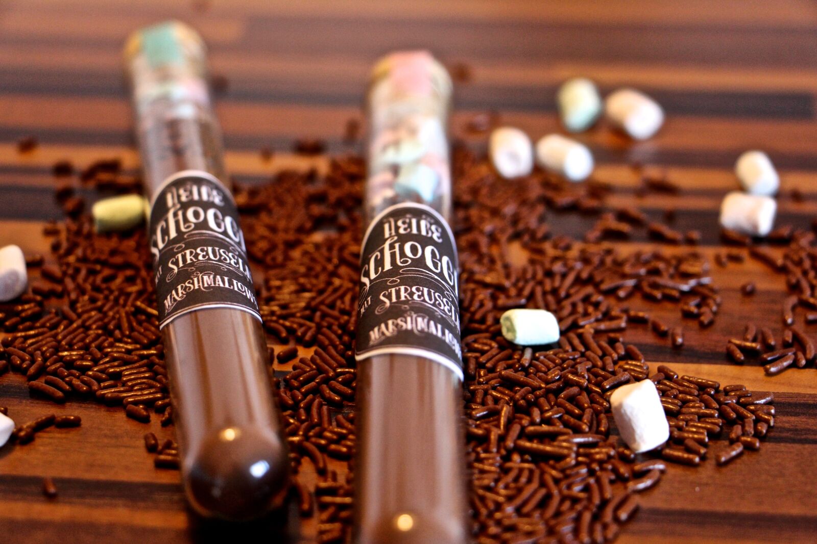 Canon EOS 700D (EOS Rebel T5i / EOS Kiss X7i) sample photo. Test tubes, drink, chocolate photography