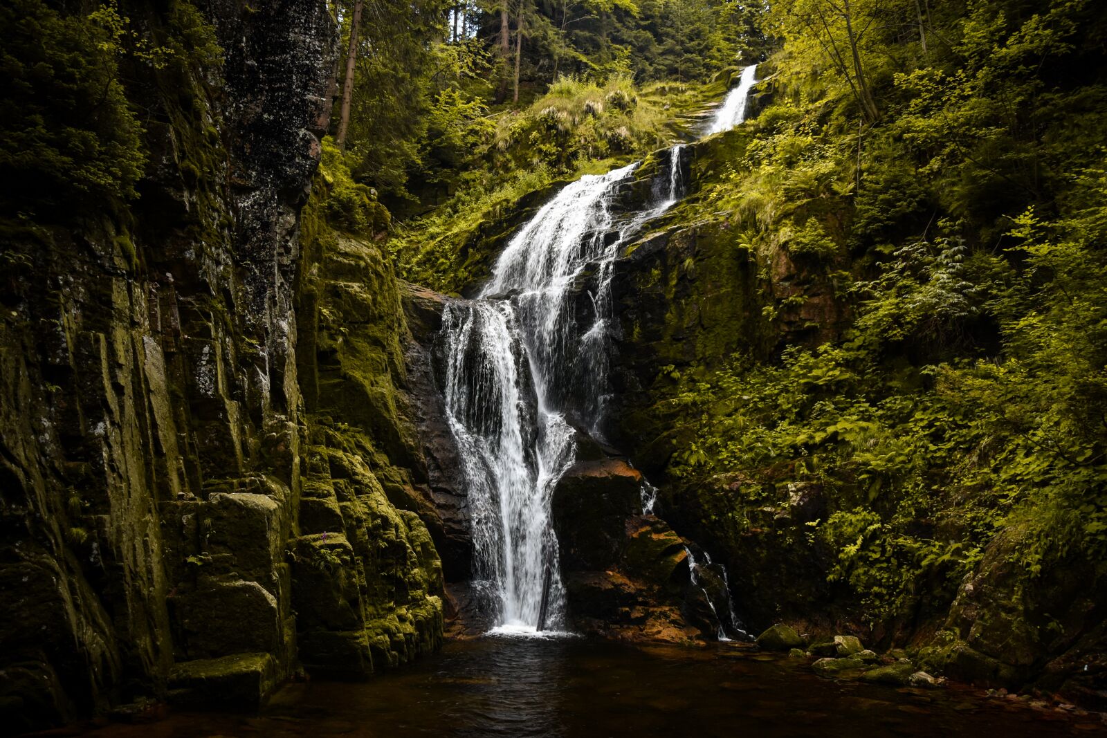 Nikon D7200 sample photo. Waterfall, water, rocks photography