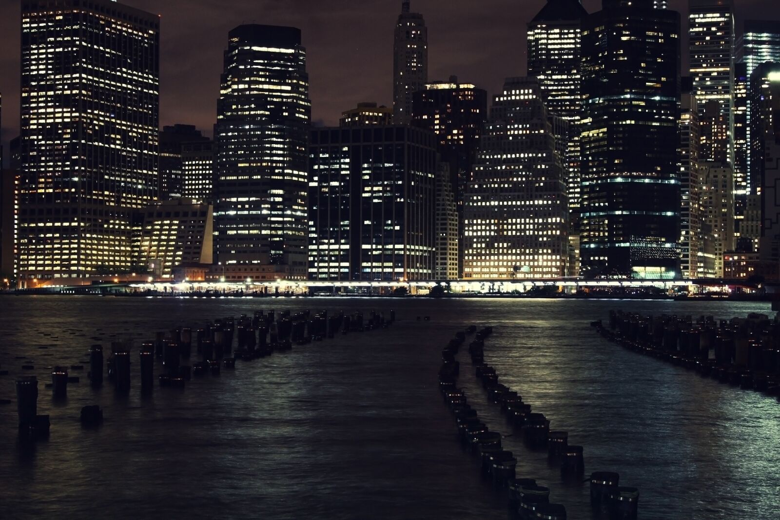 Canon EOS 450D (EOS Rebel XSi / EOS Kiss X2) sample photo. Night photography, manhattan, new photography