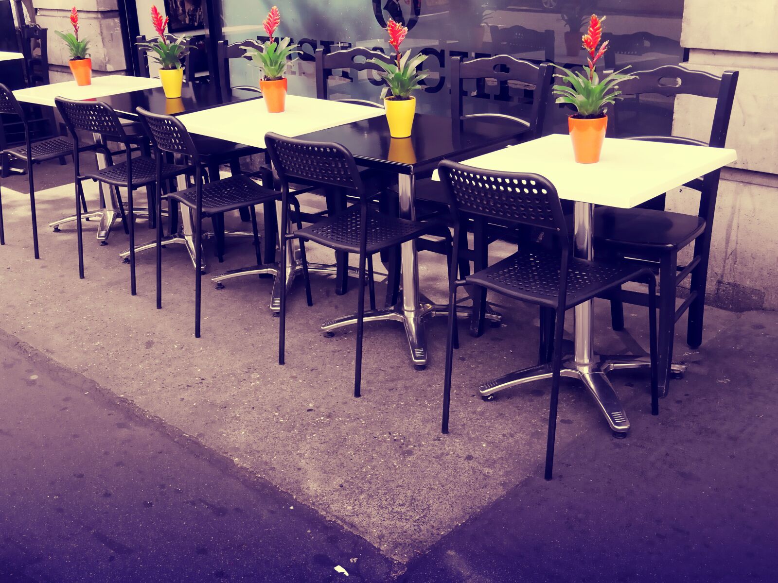 Sony DSC-HX60 sample photo. Bistro, business, cafeteria, chairs photography