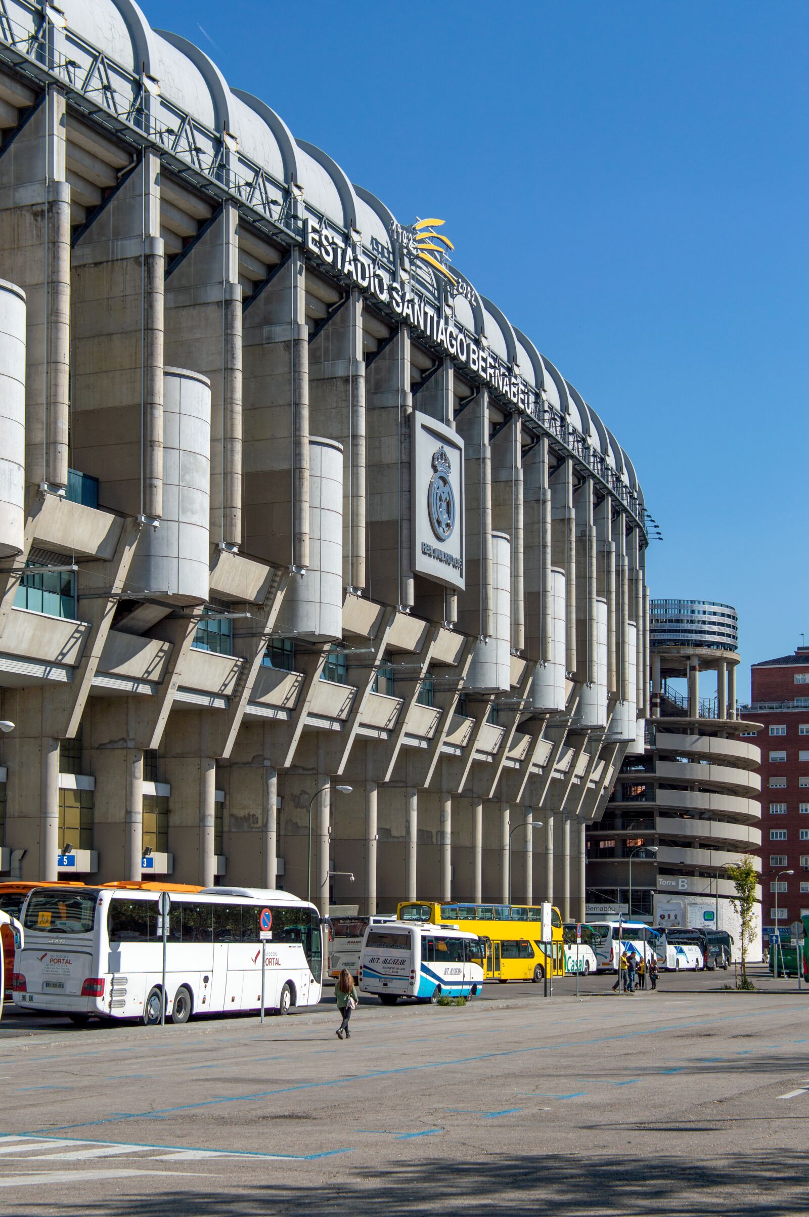 Nikon D3200 sample photo. Stadium, santiago bernabeu, madrid photography