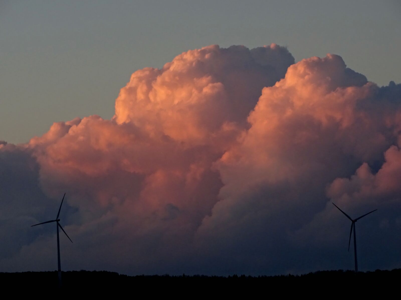 Sony Cyber-shot DSC-HX400V sample photo. Clouds, wind power, windr photography