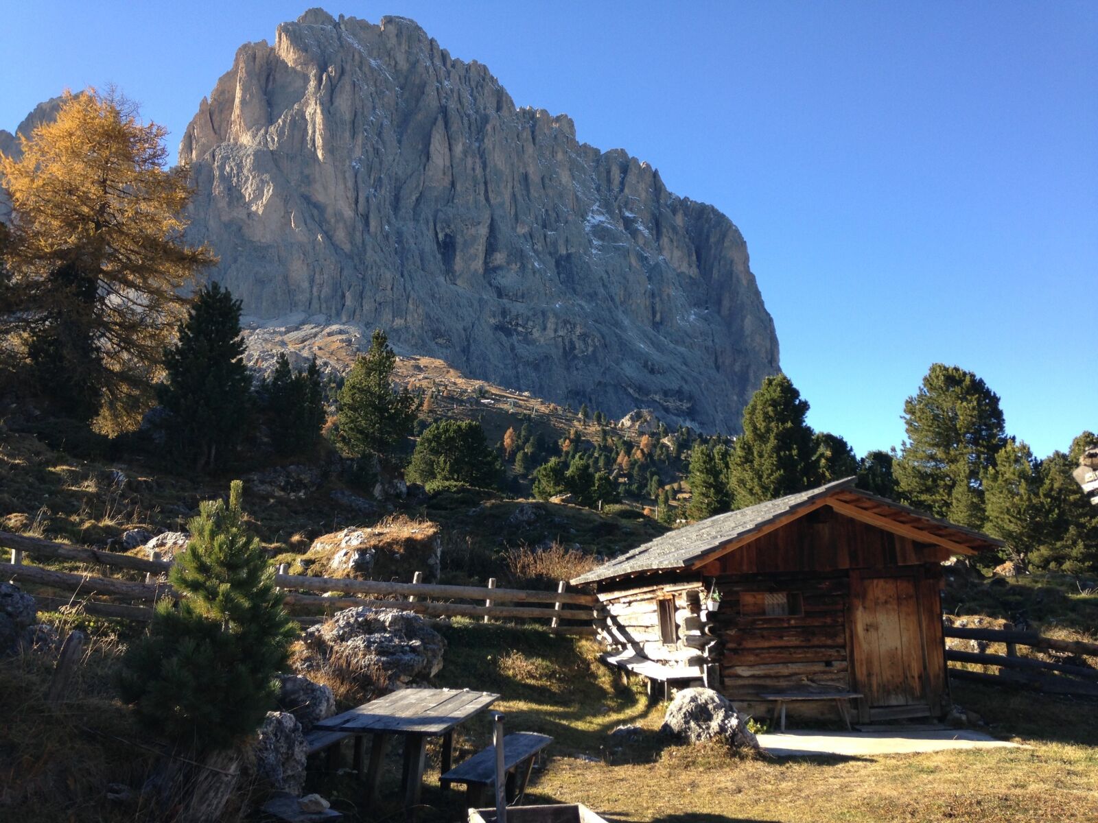 iPhone 5c back camera 4.12mm f/2.4 sample photo. Dolomites, cascina, mountain photography