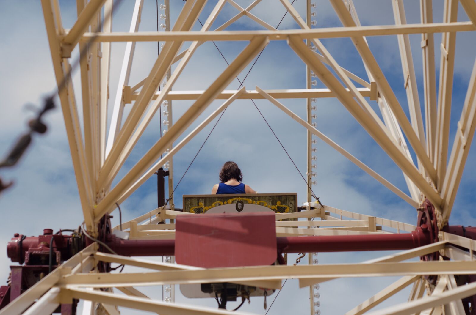 Nikon D7000 sample photo. Ferris wheel, fair, woman photography