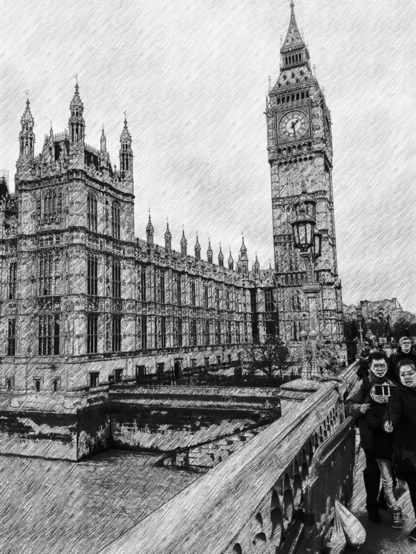HUAWEI P8 Lite sample photo. Architecture, drawing, london photography